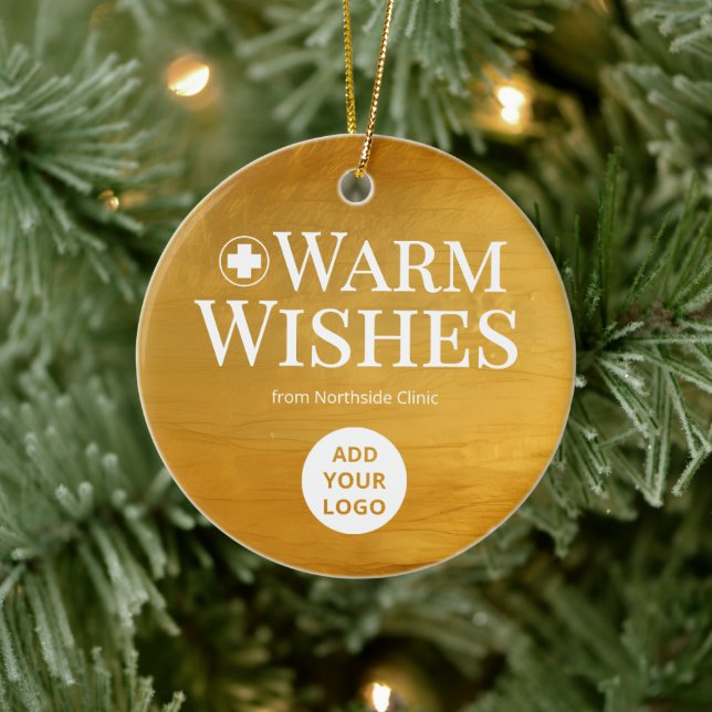 Elegant Gold Logo Ornament for Doctors (Baum)