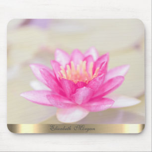 Elegant Gold Lotus, Yoga Mousepad