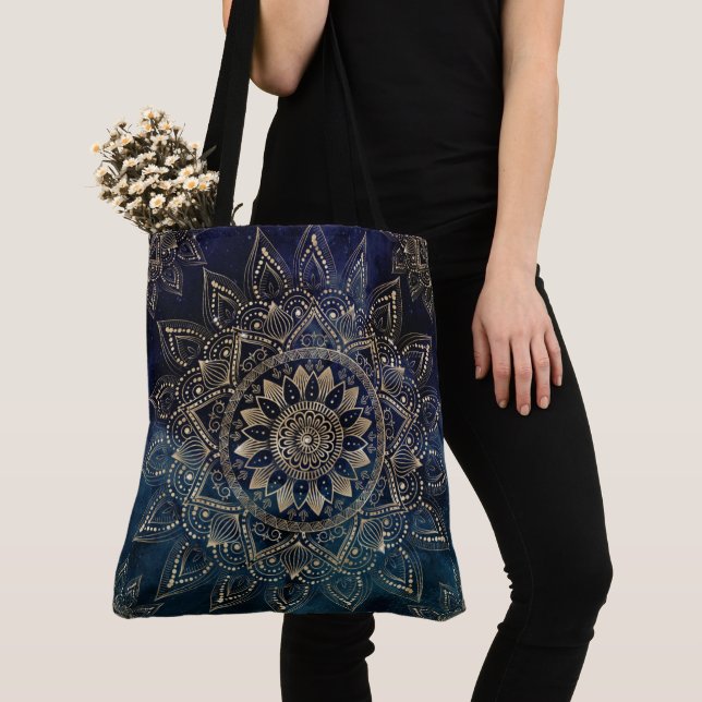 Elegant Gold Mandala Blue Galaxy (Von Nahem)