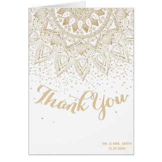 Elegant Gold Mandala Confetti Design