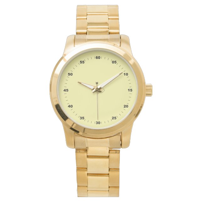 Elegant Gold Men's Armbanduhr (Vorderseite)