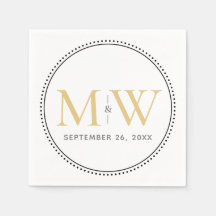 Elegant Gold Monogram Wedding