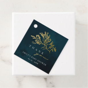 ELEGANT GOLD NAVY UNTERWASSER WEED BABY DUSCHE GESCHENKANHÄNGER