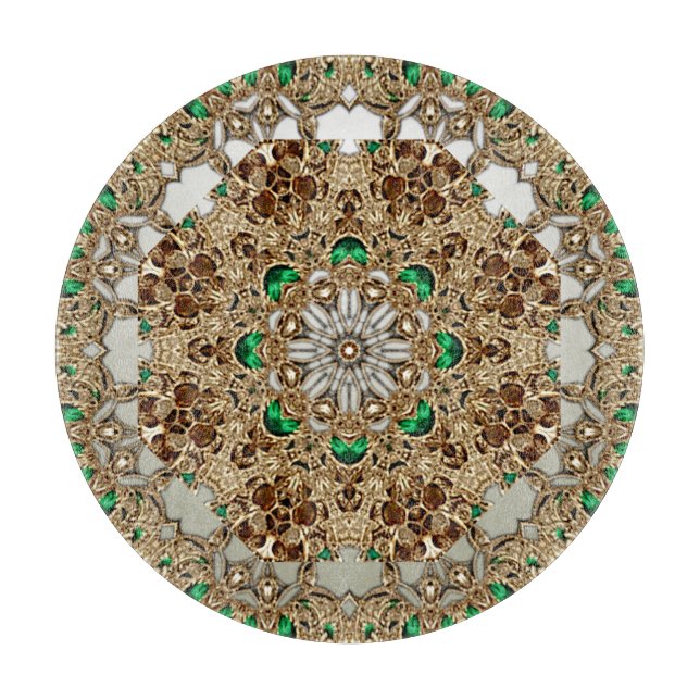 Elegant Gold Ornate Cutting Board Schneidebrett (Vorderseite)