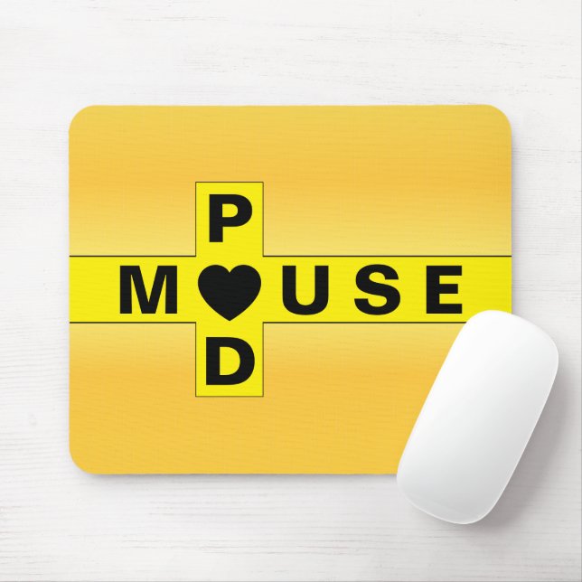 Elegant Gold Pattern Mouse Pad for Luxe Desk Vibes Mousepad (Mit Mouse)