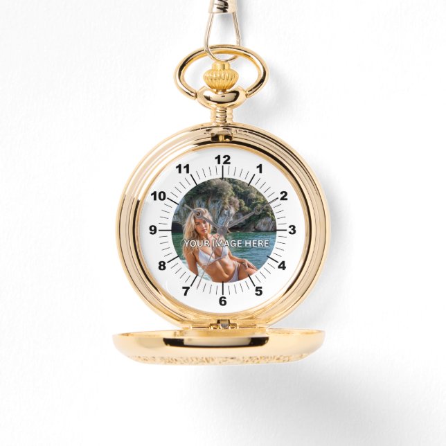 ELEGANT! ✨ Gold Pocket Watch Classic Armbanduhr (Vorderseite)