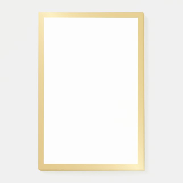 Elegant Gold Post-it Klebezettel (Vorderseite)