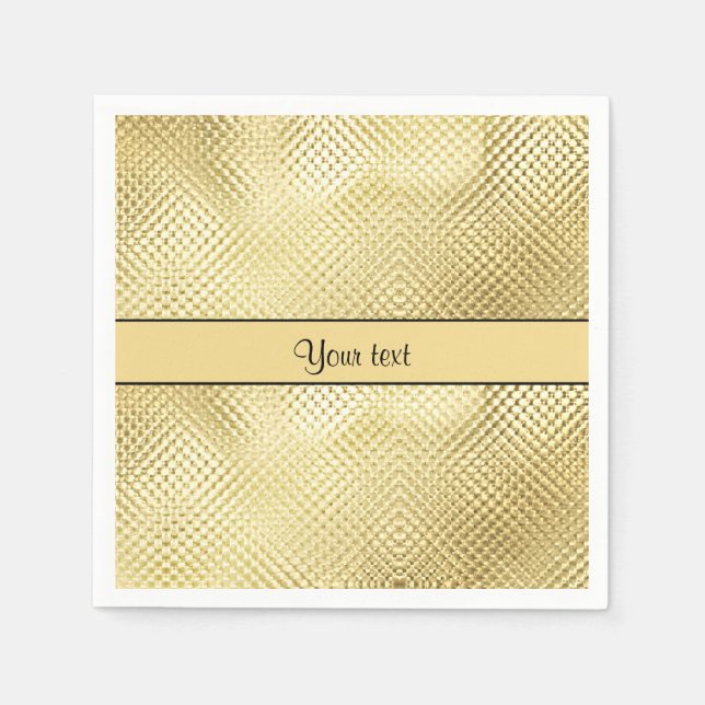 Elegant Gold Serviette (Vorderseite)