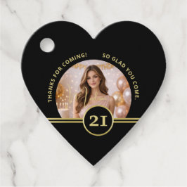 Elegant Gold Signature Monogram with Photo Geschenkanhänger