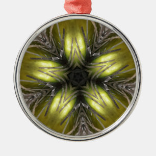 Elegant Gold Silver Kaleidoscope Weihnachtsstern Ornament Aus Metall