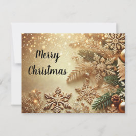 Elegant Gold Sparkle Christmas Background Horizont Feiertagskarte
