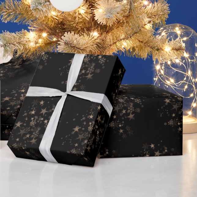 Elegant Gold Star Holiday New year Gifts  Geschenkpapier (Feiertage)