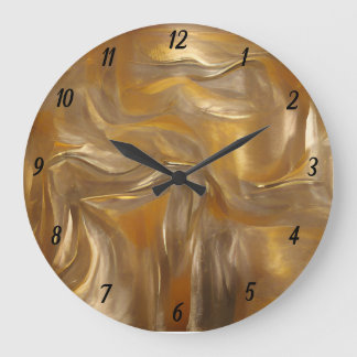 Elegant Gold Stilvoll Große Wanduhr