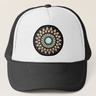 Elegant Gold Verziert Lotus Mandala Truckerkappe