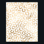 Elegant Gold White Leopard Cheetah Animal Print Poster<br><div class="desc">Dieses elegante und schicke Tierbild eignet sich perfekt für die stilvolle und trendige Mode. Es verfügt über ein handgezeichnet Imitat bedruckt Goldfolien Gepard-Leopardenmuster auf einem einfachen weißen Hintergrund. Die durch Anklicken der Optionen geändert werden können. Es ist ein luxuriöses und stilvolles Safari-Design. ***WICHTIGE HINWEIS FÜR DESIGN: Für individuelle Designanfragen, wie...</div>