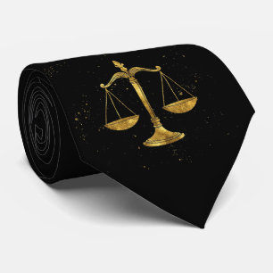 Elegant Golden - Black Libra Krawatte