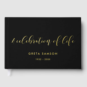 Elegant Golden Foil Piazza della Riforma Gästebuch