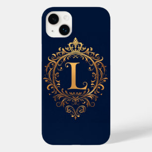 Elegant Golden L Letter Monogram Case-Mate iPhone 14 Plus Hülle
