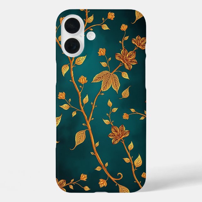 Elegant Golden Vines iPhone Case-Mate iPhone Hülle (Rückseite)
