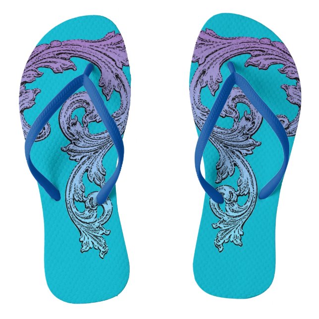 Elegant Goth Design Flip Flops (Fußbett)