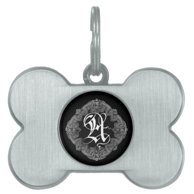 Elegant Goth Initial A Tiermarke (Vorderseite)