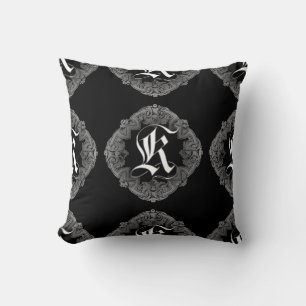 Elegant Goth Initial K Kissen