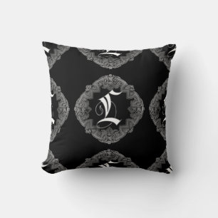 Elegant Goth Initial L Kissen