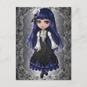 Elegant Gothic Aristokrat Postkarte