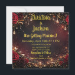 Elegant Gothic Custom Wedding Invites Cards Einladung<br><div class="desc">Elegant Gothic Custom Wedding Invitations. Personalize this template with your own details! Choose 'Instant Download' for a high-resolution digital file you can print at home or select 'printed' to have them shipped directly to your door.</div>
