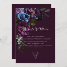 Elegant Gothic Dark Blume Wedding