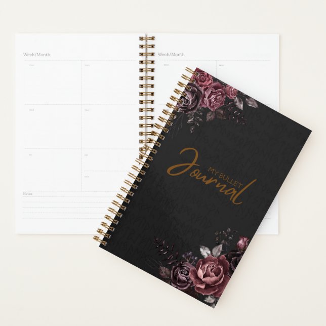 Elegant Gothic Floral Bullet Journal - Customizabl Planer (Anzeige)