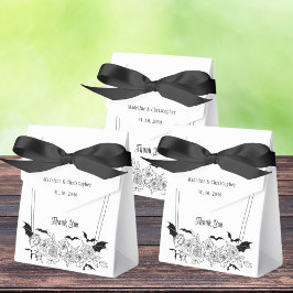 Elegant Gothic Floral Wedding Geschenkschachtel