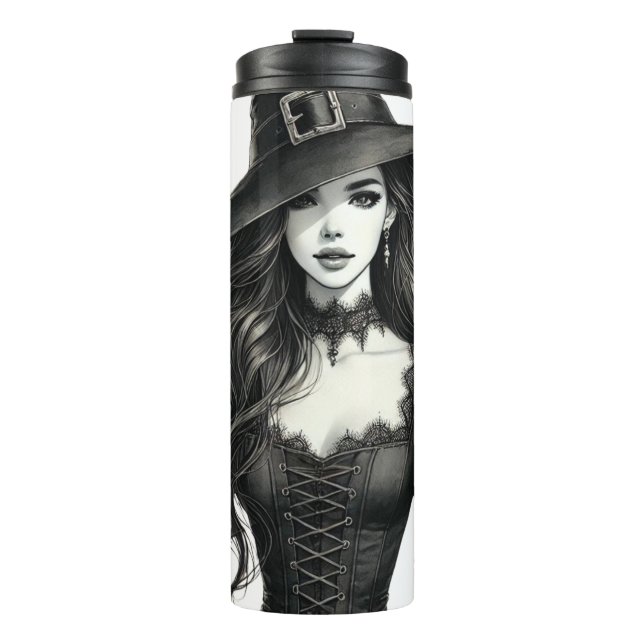 Elegant Gothic Hexe Moon Tasse (Vorderseite)