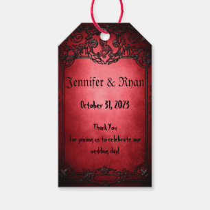 Elegant Gothic Rustic Red Geschenkanhänger