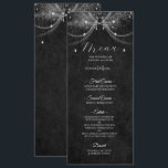 Elegant Gothic Wedding Menu Menükarte<br><div class="desc">Elegant Gothic Wedding Menu</div>