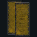 Elegant Gothic Wedding Menu Menükarte<br><div class="desc">Elegant Gothic Wedding Menu</div>