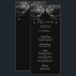 Elegant Gothic Wedding Menu Menükarte<br><div class="desc">Elegant Gothic Wedding Menu</div>