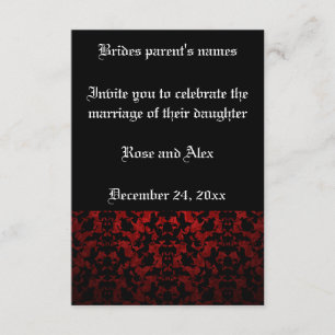 Elegant Gotische Hochzeitseinladungen 3,5" x 5" Einladung