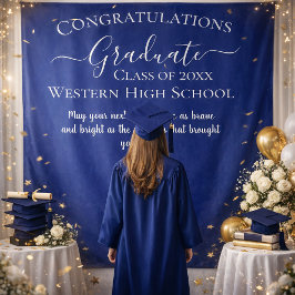 Elegant Graduation Celebration Design Wandteppich