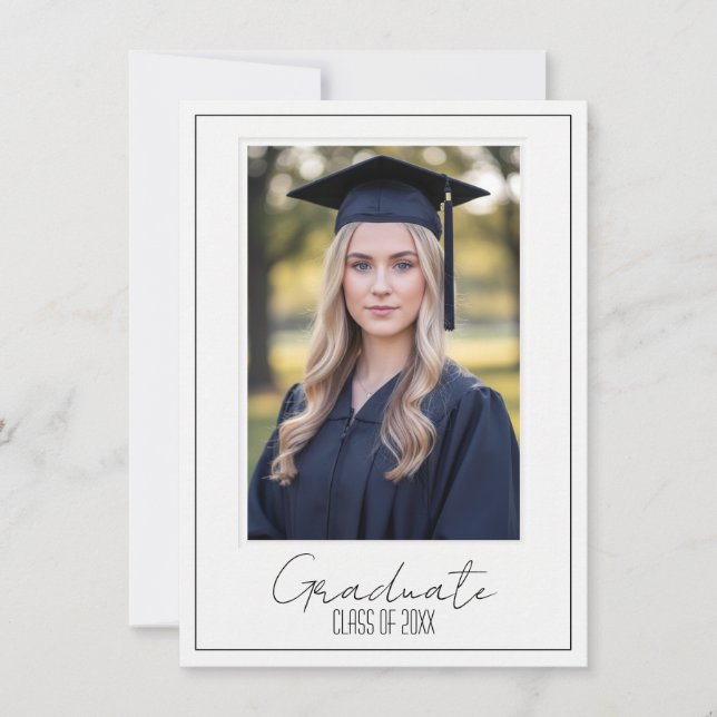 Elegant Graduation Party Invitation Einladung (Vorderseite)