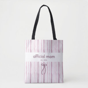 Elegant Grandmillennial Dusty Rose Retro Streifen