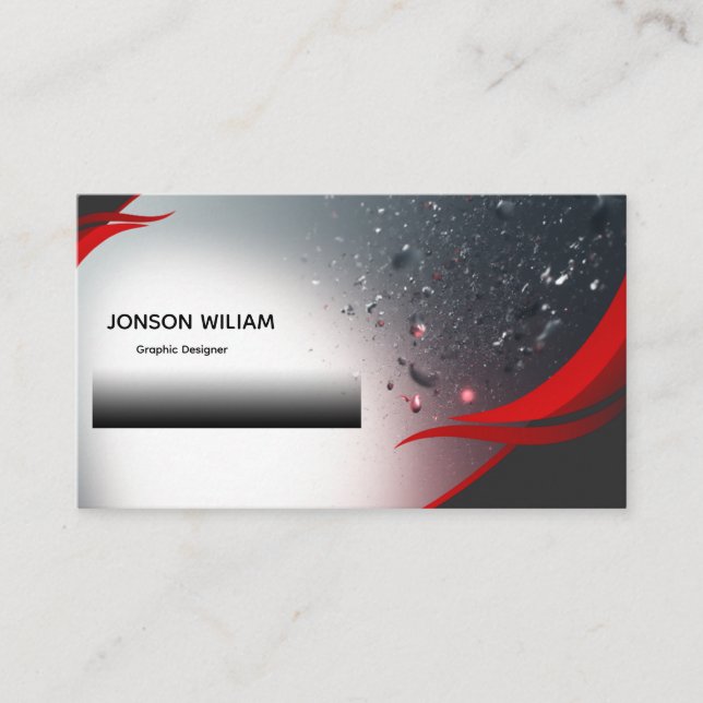 Elegant Graphic Designer Business Card | Custom Visitenkarte (Vorderseite)