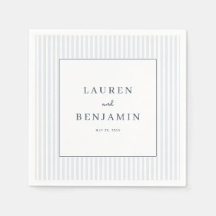 Elegant grau gestreift minimalist serviette