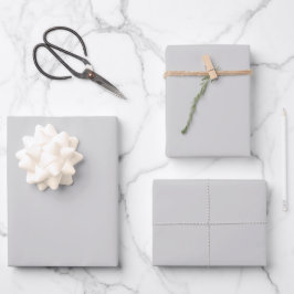 Elegant, grau Minimalistisch und elegant Geschenkpapier Set