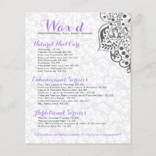 Elegant Gray Damasks White Lace Reversible Flyer