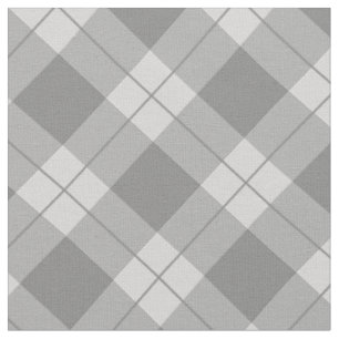 Elegant Gray Kariert Stoff