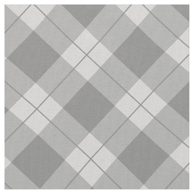 Elegant Gray Kariert | Stoff (Nahaufnahme)