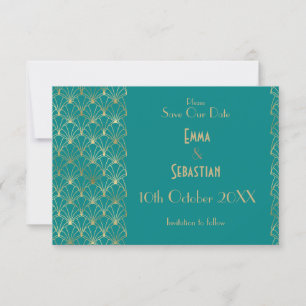 Elegant Great Gatsby Art Deco Speichern Sie die Da Save The Date