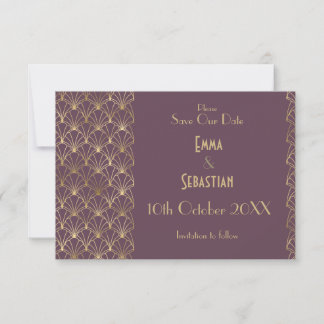 Elegant Great Gatsby Art Deco Speichern Sie die Da Save The Date