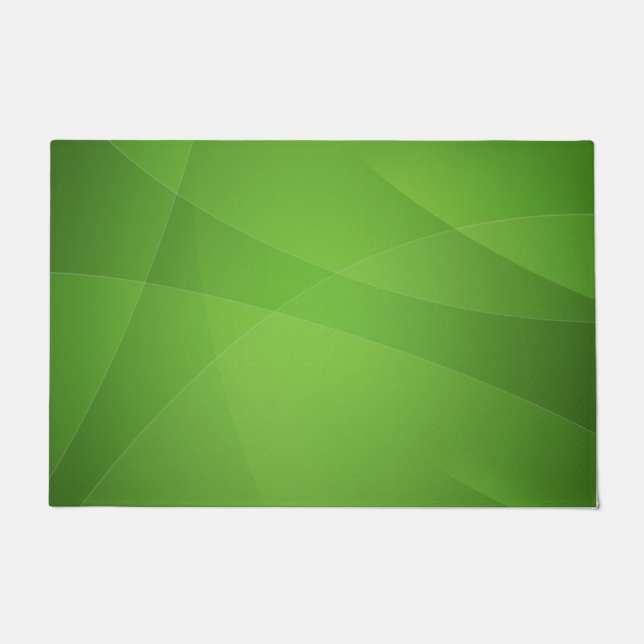 Elegant Green Abstrakt Fußmatte (Vorderseite)